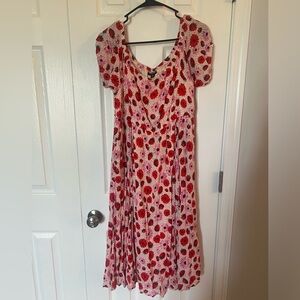 Torrid Strawberry Dress EUC